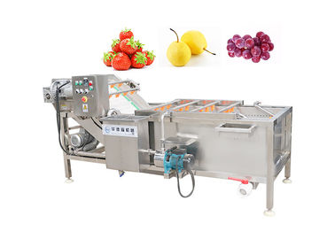 SUS304 เครื่องซักผ้าฟองผักและผลไม้ 500 กก. / ชม. เครื่องทำความสะอาดอาหาร