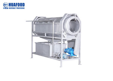 เครื่องล้างผักอเนกประสงค์แบบกลอง 300 - 2000 Kg / H อุปกรณ์ล้างอาหาร