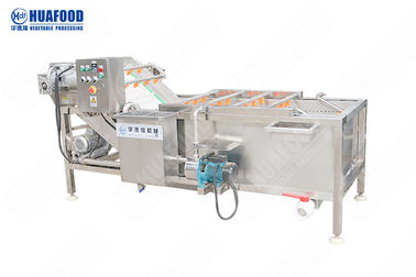 เครื่องกำจัดผักและผลไม้ Hair Removel 500 - 1,000 กก. / ชม. เครื่องซักผ้าผักอัตโนมัติ